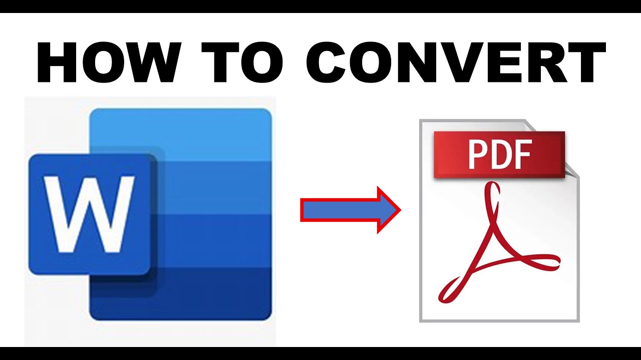 How to Convert MS Word file to PDF document - YouTube
