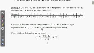 V incertitudes mesures stat numworks