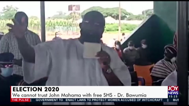 Election 2020: We cannot trust John Mahama with free SHS – Dr. Bawumia (3-9-20)