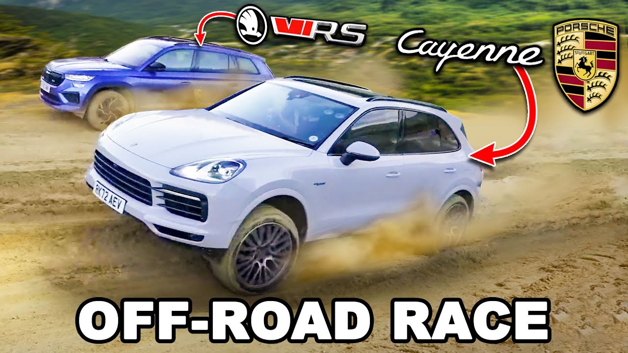 ⁣Can a Porsche beat a Skoda RS OFF-ROAD?