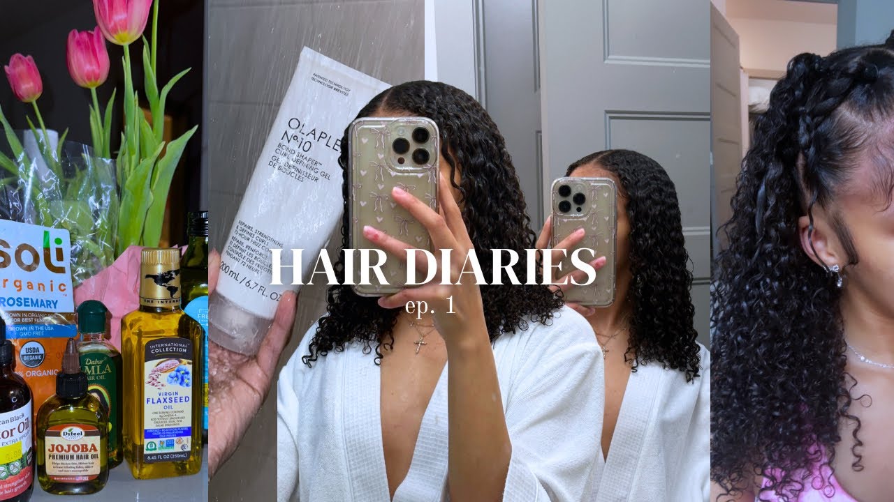 HAIR DIARES  | wash N go routine, NEW curly hairstyles , homemade oil, & NEW curly products + more