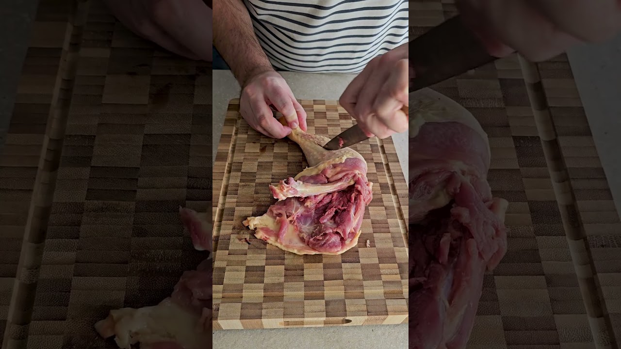 Technique de cuisine : le désossage d'une cuisse de poulet