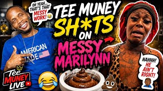 🔥 TEE MUNEY DUMPS ON MESSY MARILYNN! 🤦🏾‍♂️😂 | THIS GOT UGLY! | TEE MUNEY LIVE REACTS #MessyBoots