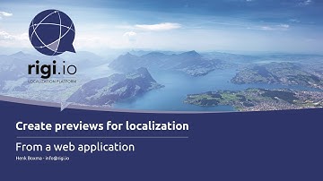 Create previews for localization