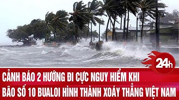 Cảnh báo 2 hướng đi cực nguy hiểm khi bão số 10 Bualoi hình thành xoáy thẳng Việt Nam