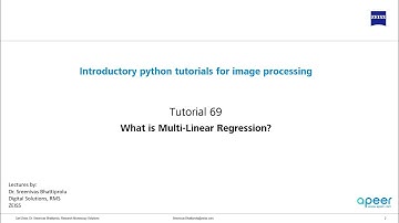 Tutorial 69 - What is multi-linear regression and how to use it in python?