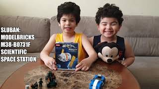 #6 Sluban Scientific Space Station M38 B0731F, Bricks 8 in 1 Unboxing | Toy Review