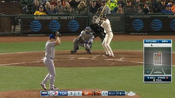 TOR@SF: Floyd fans Duffy in the 8th inning