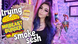bong rips + trying mr beast burger | blunt_bae_