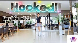 [중급]Hooked! Line Dance | Easy Intermediate | 윤라인댄스