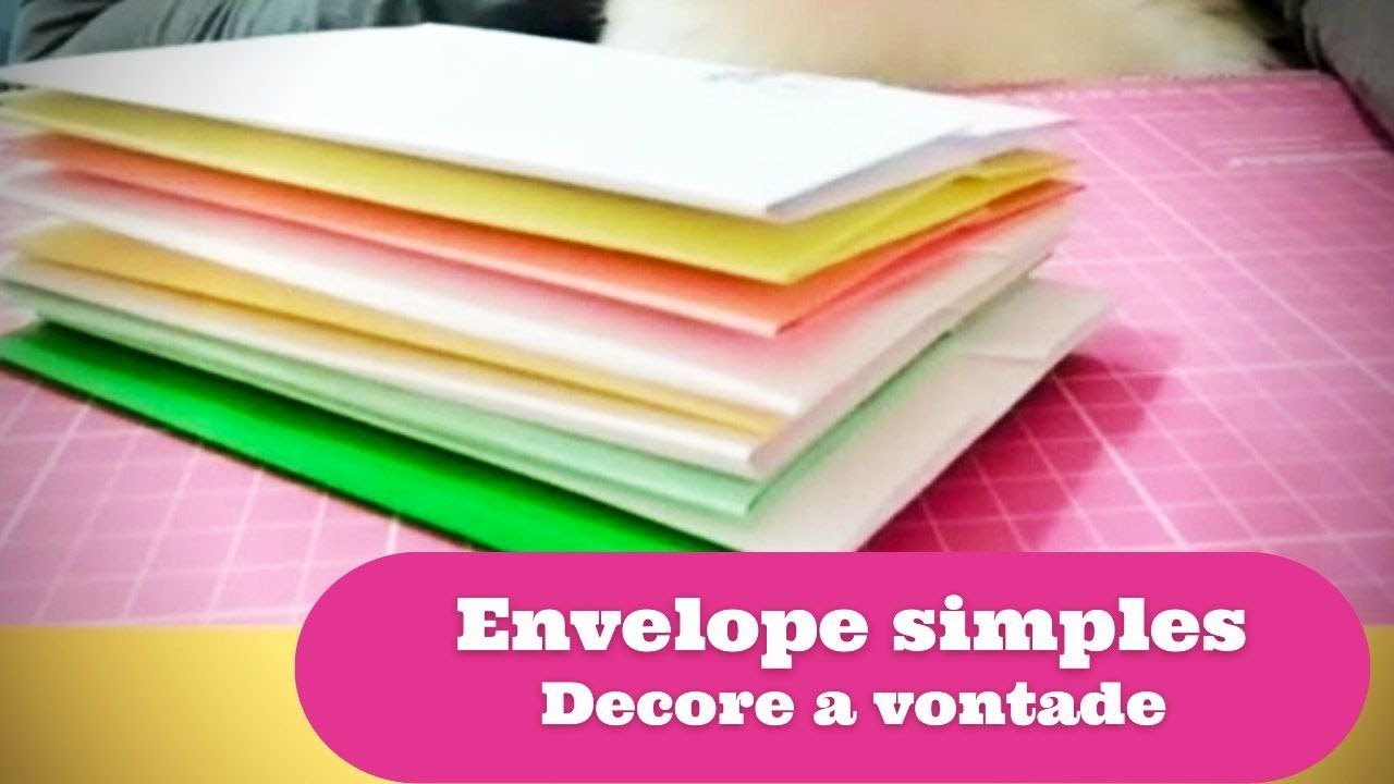 Envelope com a própria carta!!💓 Essa dobradura fácil dá pra fazer em folha colorida A4 também.💌
