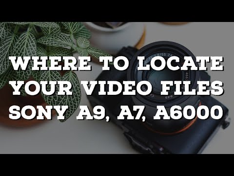Locate your hidden Video files, Sony A7 III, A7R III, A6500, A6000, A5000, NEX