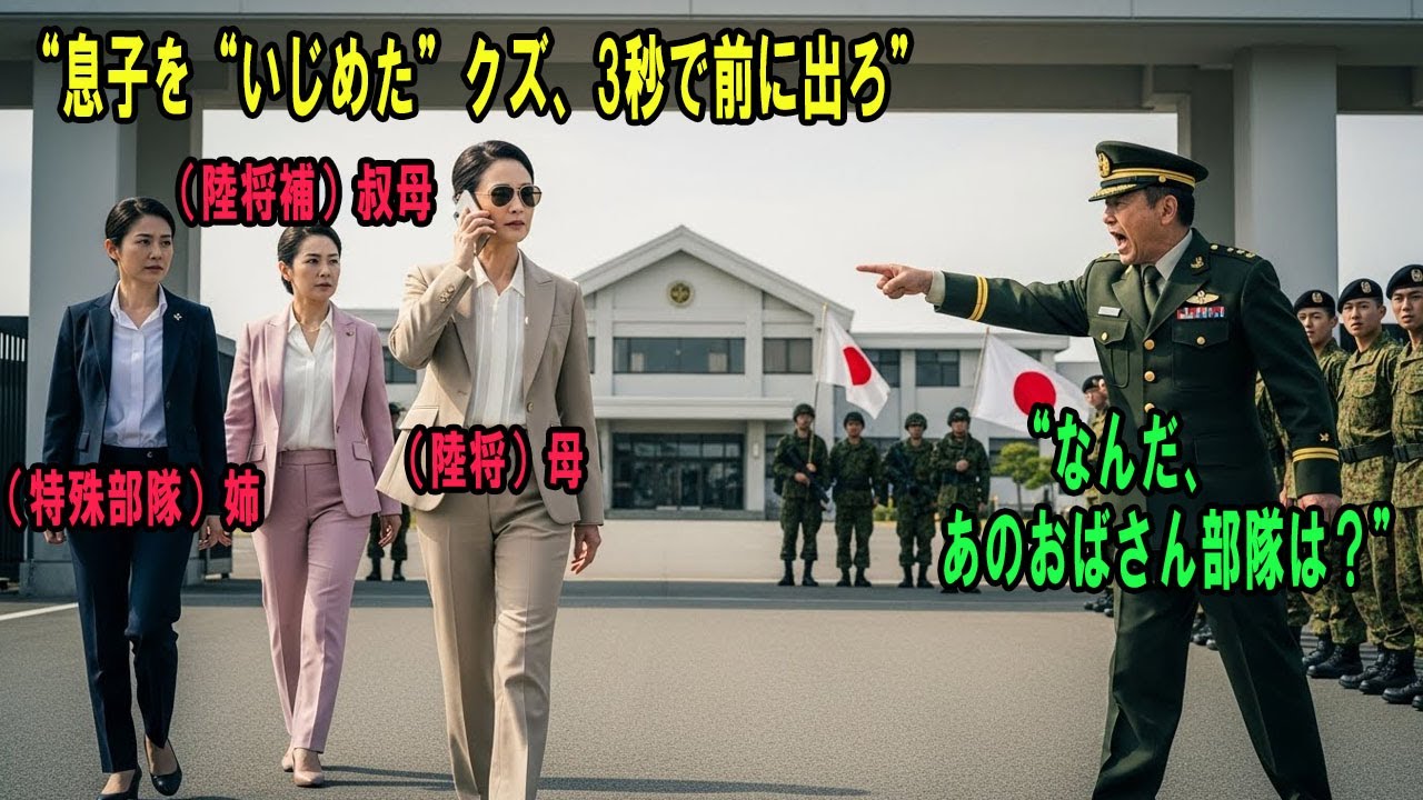 「息子をいじめるな」末っ子の助けに応じて現れた母、叔母、姉。その正体は三星将軍と一星将軍で、即日部隊を蹂躙した。#感動の物語 #AIストーリー