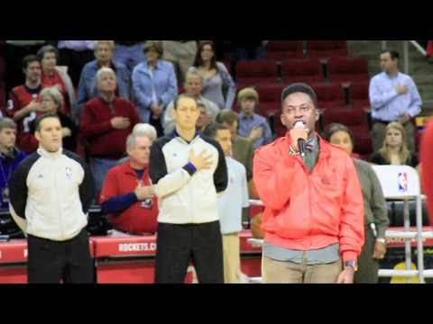 Phill Wade sings National Anthem "Star Spangled Ba...