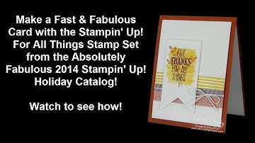 Fast and Fabulous Card with Stampin