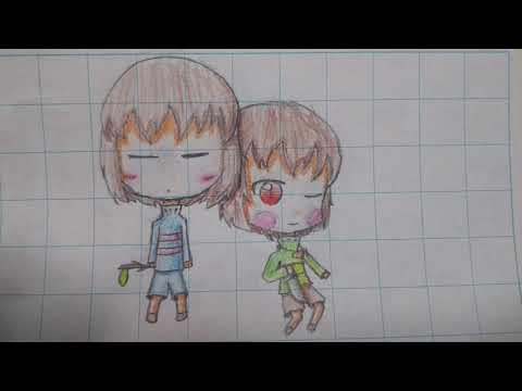 【リクエスト】キャラ&フリスク描いてみた。