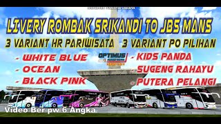 SHARE 6 VARIANT LIVERY ROMBAK SRIKANDI TO JB5 KODE MANS #liverybussid #bussid #busmania screenshot 3