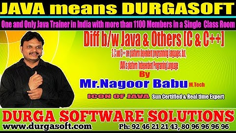 C and C++ are platform dependent programming languages, but, JAVA is platform  Independent Programin