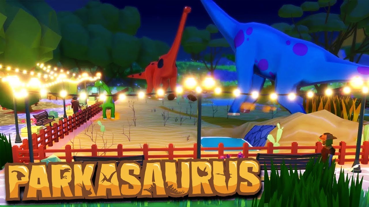 Opening a DINOSAUR PETTING ZOO! - Let’s Play Parkasaurus Gameplay Ep 1 (Parkasaurus Game) - Review