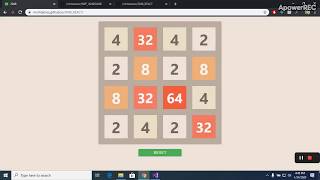 2048 Game - WPF C# and ReactJS with source code screenshot 3