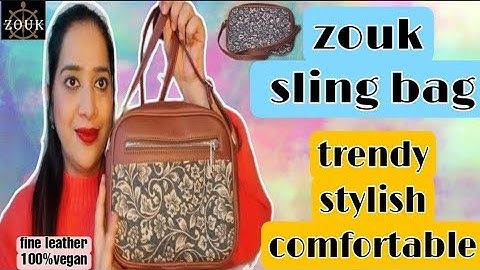 zouk sling bag review || zouk bags || sling bags || trendy bags