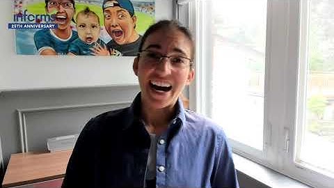 Dr. Dionne Aleman INFORMS 25th Anniversary Testimonial