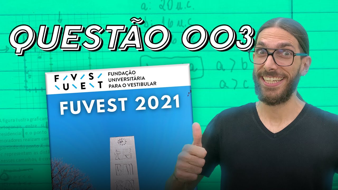 FUVEST 2021: QUESTÃO 03 - PROVA V - Matemática - O quadrinho aborda ...