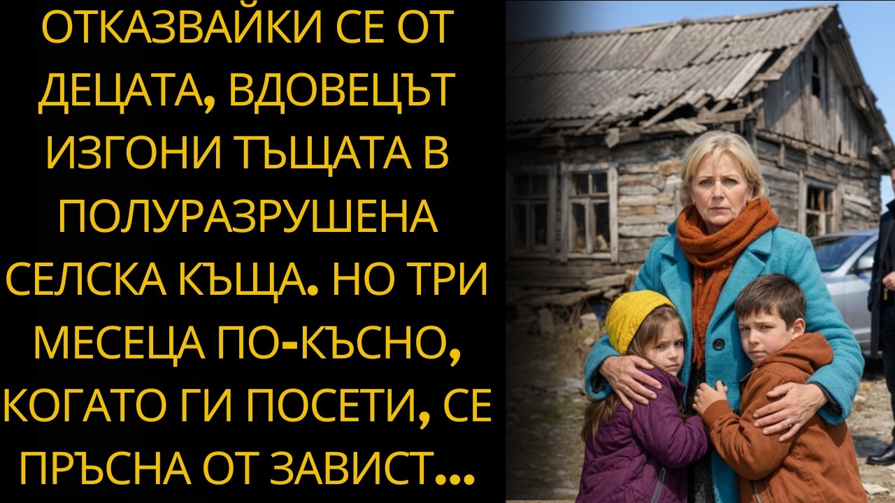 Зет ми изгони мен и внуците в селска барака, но после умираше от завист!