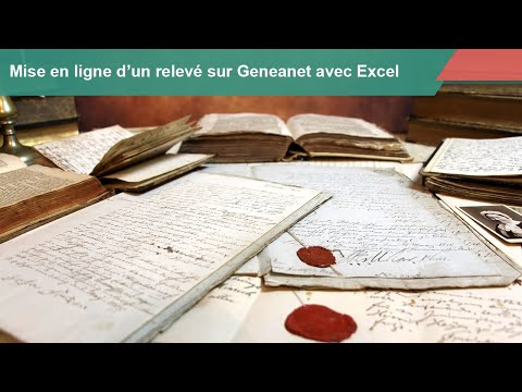 Mettre en ligne sur Geneanet un relevé Excel