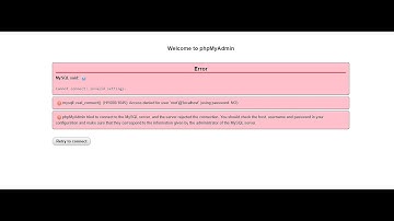 mysqli::real_connect(): (HY000/1045): Access denied for user 