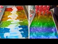 Satisfying ICE Cream 77 Top ColorFul Rainbow Jelly With ColorFul Drink 