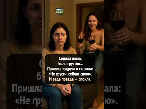 Подруга пришла «спеть» 🍷😂 #shorts #юмор