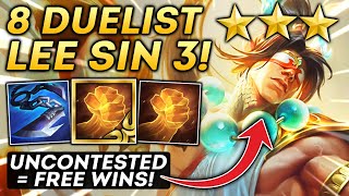 I played uncontested Duelist with March of Progress. Then THIS happened! Lee Sin 3! | TFT Set 11