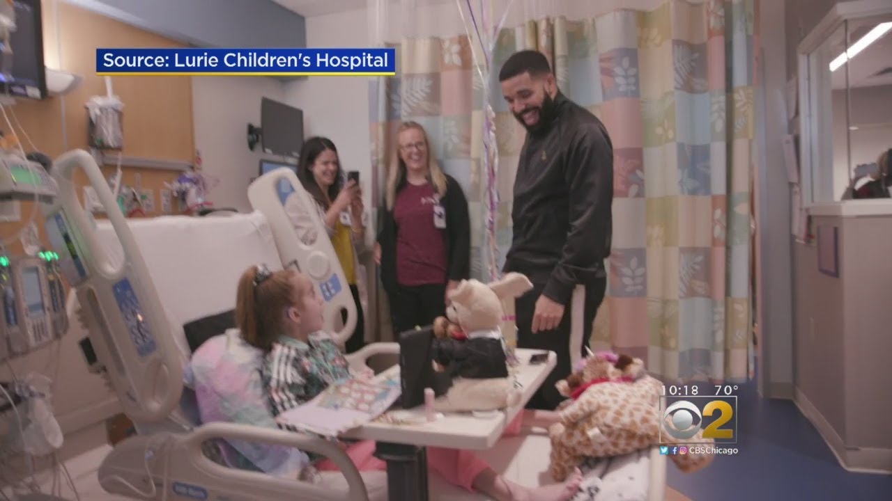 Drake Visits 11-Year-Old Girl Awaiting Transplant At Chicago Hospital