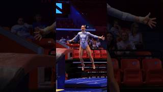 Lisa Chevaire of Rutgers with her Vault at the BigTen Championships #womensgymnastics #gymnastics