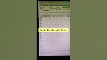 🔤 Create Alphabetical Series in Excel (A–Z) Using CHAR + ROW Formula! #ComputerKnowledge #exceltips