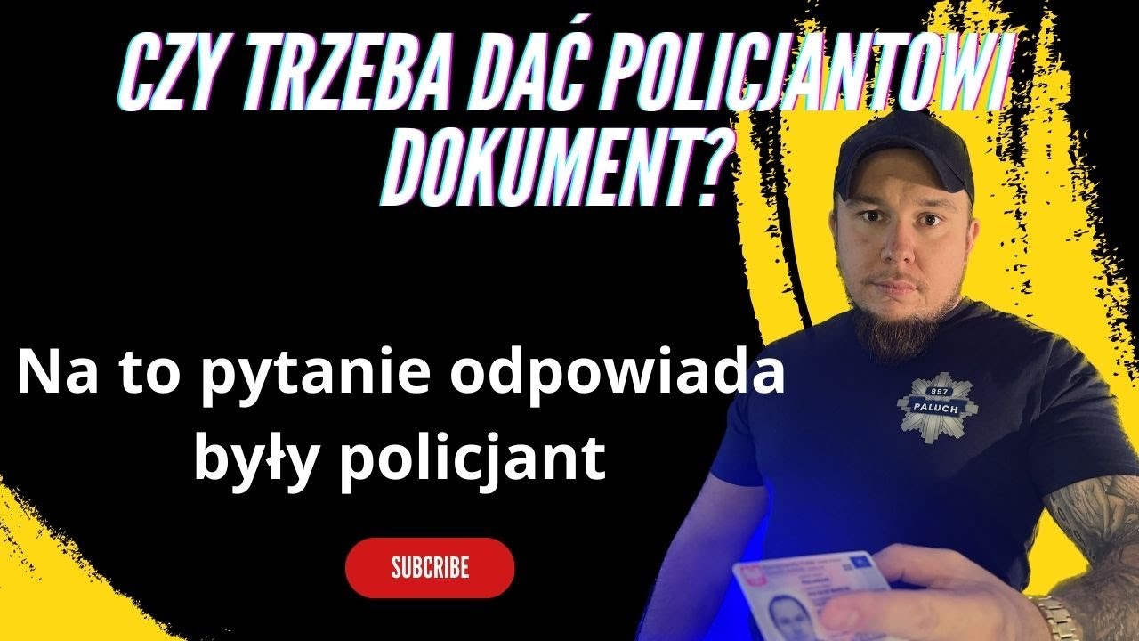 Czy jako obywatel masz obowiązek dać dokument do ręki policjantowi? YouTube