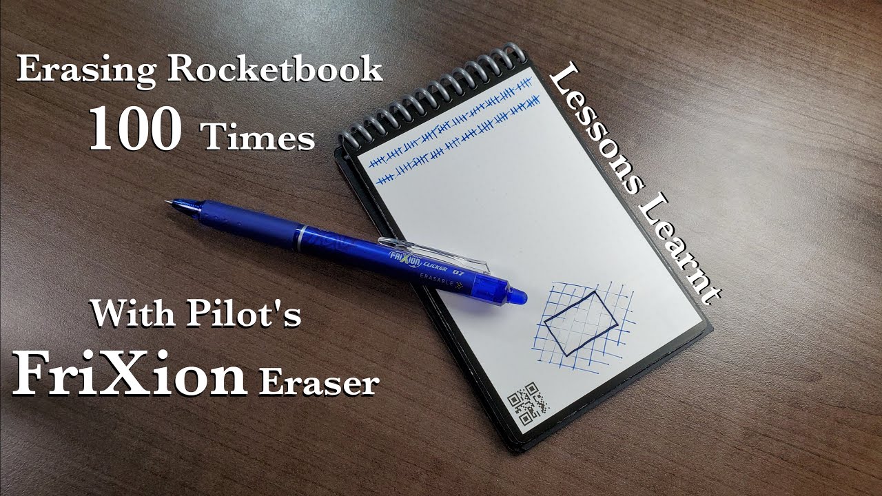 Can you ERASE Rocketbooks with Pilot's FriXion Erasers? TESTED 