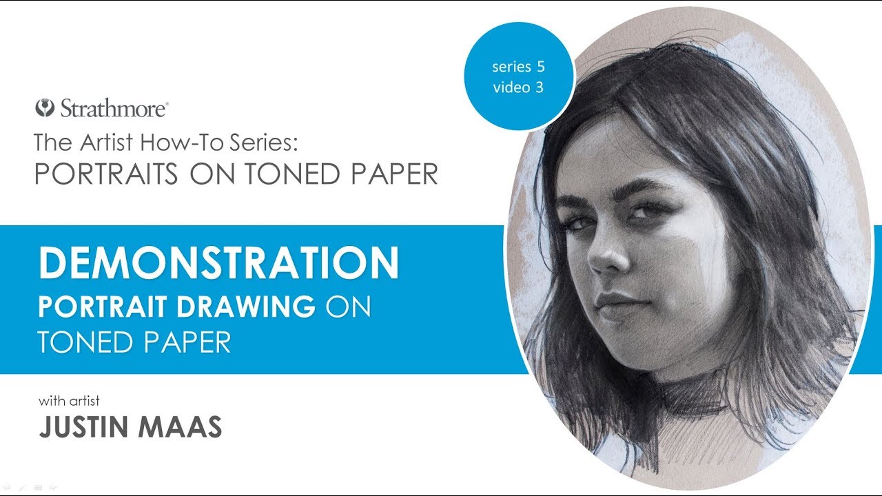 Drawing a portrait on Toned Tan Paper YouTube