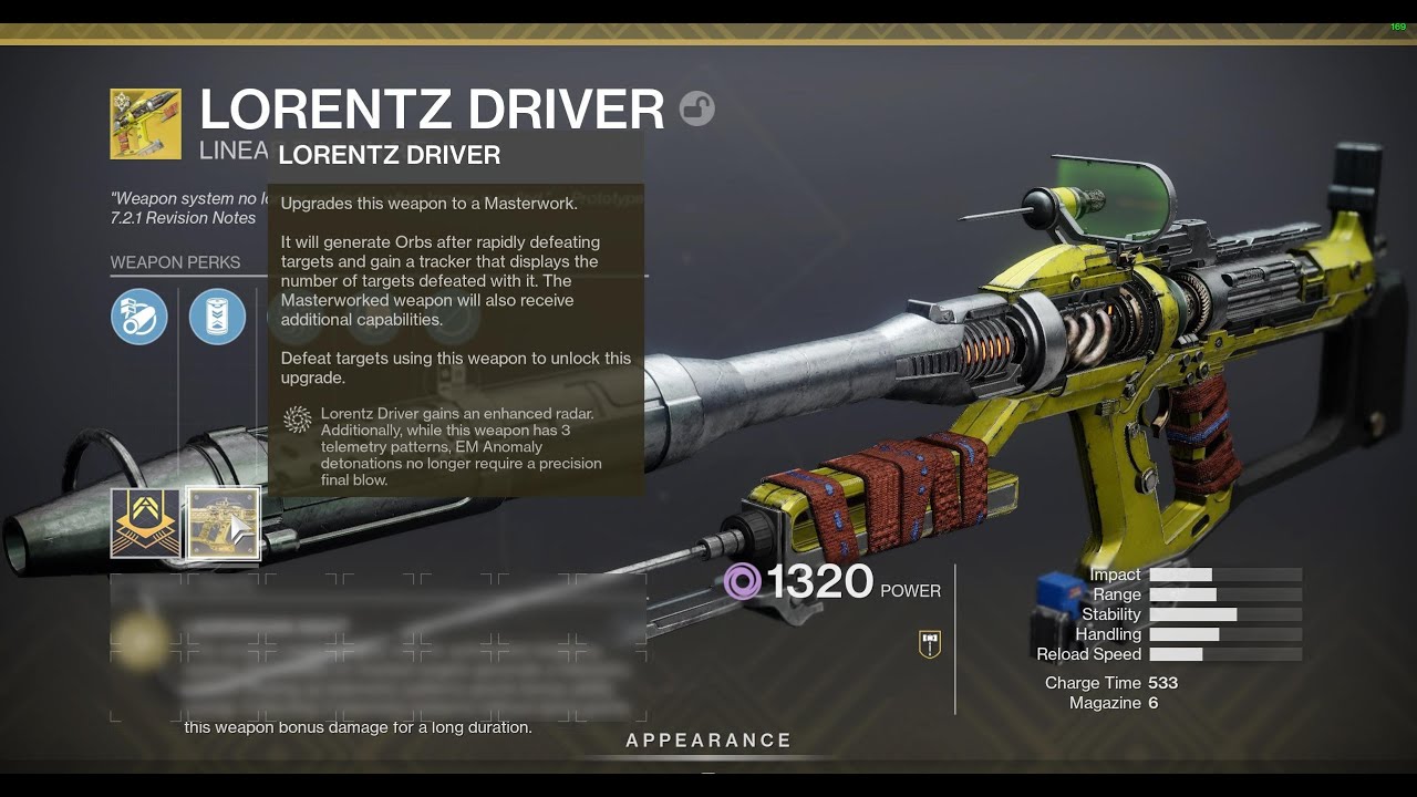 Destiny 2 - LORENTZ DRIVER CATALYST WHAT IT DOES & Gameplay