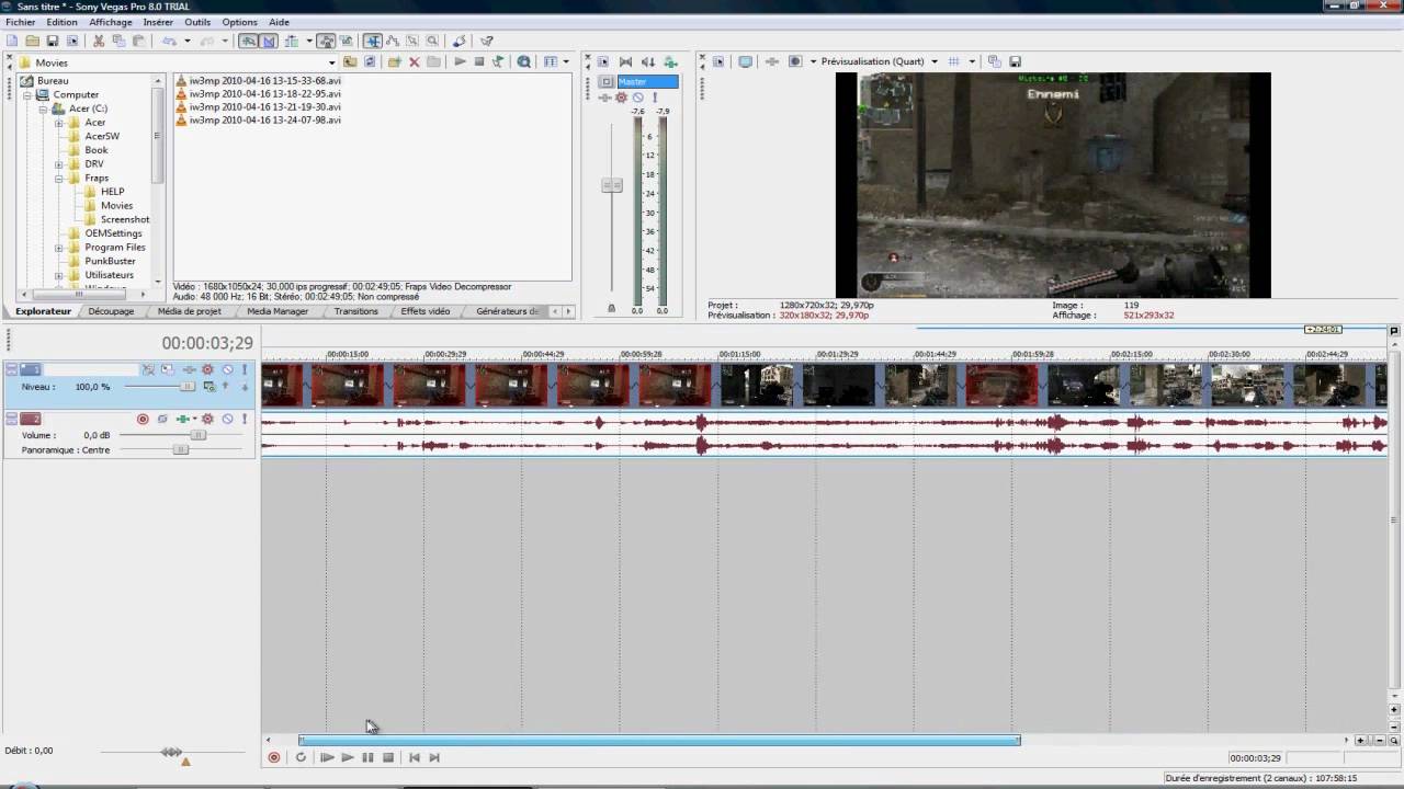 Tutorial N 2 Accelerer Ralentir Et Inverser Le Sens D Une Video Avec Sony Vegas Youtube