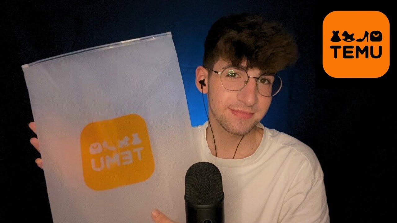 Unboxing 95€! TEMU HAUL🧡 (whispering, plastic sounds...) ~ASMR