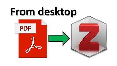 How to import already downloaded documents into Zotero library