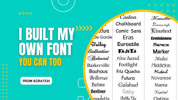 How I Made My Own Custom Font (And How You Can Too!) | Font Design Tutorial