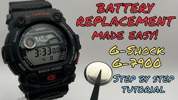 Replacing G Shock G-7900 Battery MADE EASY! Step By Step Tutorial (3194 Module)