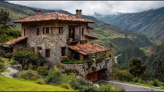 Luxury Rustic Stone Mountain House with Garage | Beautiful Alpine Countryside Living