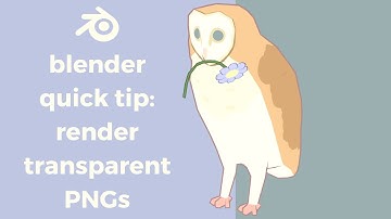 Export Renders as Transparent PNGs | Blender 3.0 Quick Tip