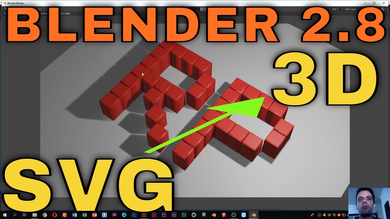 Download SVG to 3D - PERFECT FOR MAKING COOL 3D LOGOS - BLENDER 2.8 - YouTube