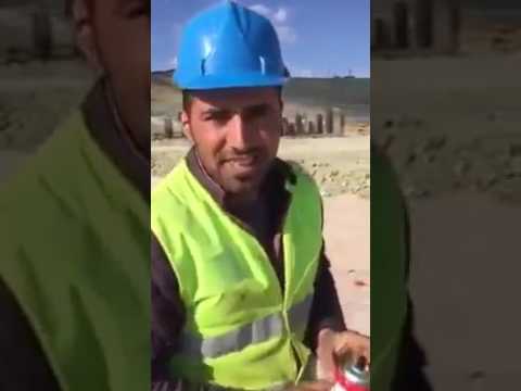 Samsunspor Stadı Inşaatında çalışan Işçinin Tepki çeken Videosu