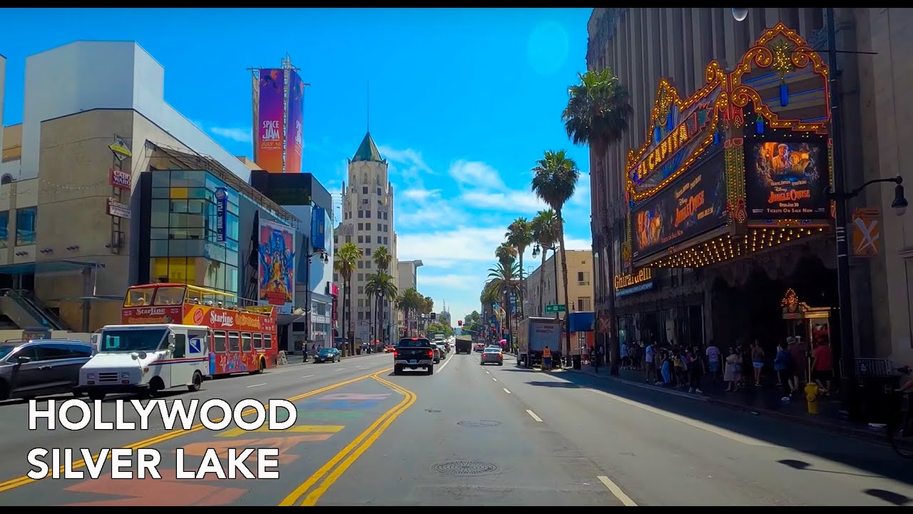 [4K] Hollywood to Silver Lake, Los Angeles Driving Tour